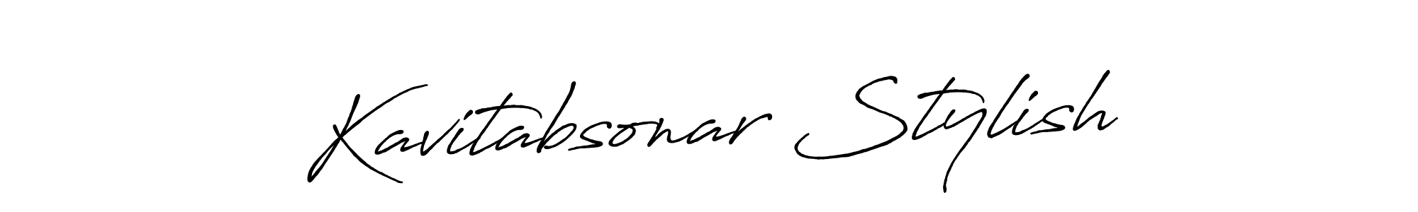You can use this online signature creator to create a handwritten signature for the name Kavitabsonar Stylish. This is the best online autograph maker. Kavitabsonar Stylish signature style 7 images and pictures png
