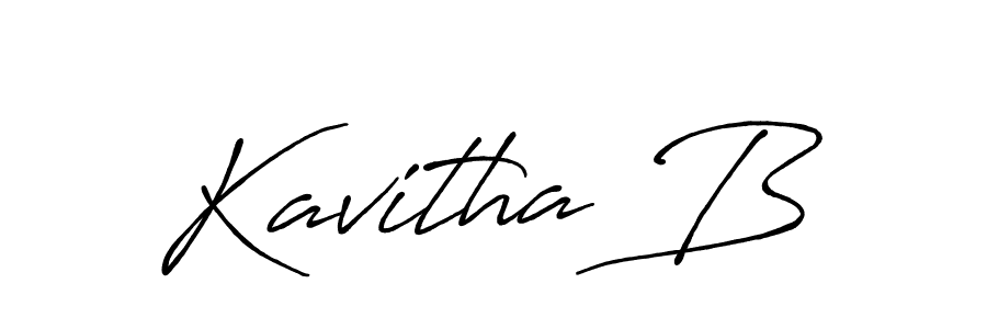 You should practise on your own different ways (Antro_Vectra_Bolder) to write your name (Kavitha B) in signature. don't let someone else do it for you. Kavitha B signature style 7 images and pictures png