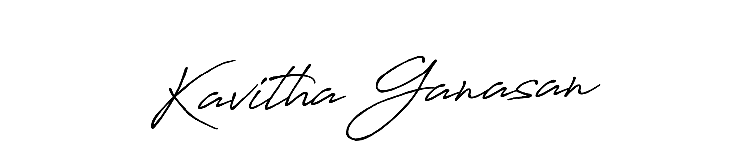 Make a short Kavitha Ganasan signature style. Manage your documents anywhere anytime using Antro_Vectra_Bolder. Create and add eSignatures, submit forms, share and send files easily. Kavitha Ganasan signature style 7 images and pictures png