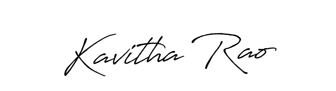 Antro_Vectra_Bolder is a professional signature style that is perfect for those who want to add a touch of class to their signature. It is also a great choice for those who want to make their signature more unique. Get Kavitha Rao name to fancy signature for free. Kavitha Rao signature style 7 images and pictures png