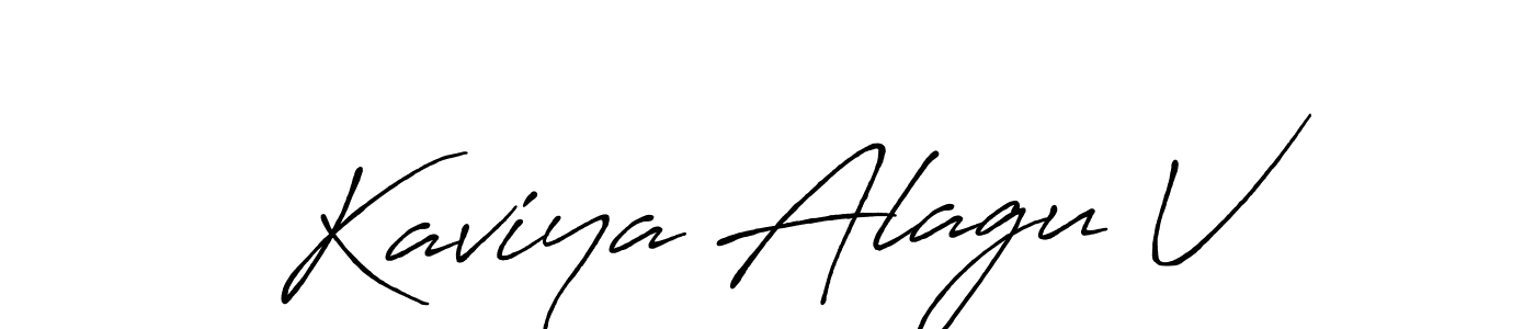 How to Draw Kaviya Alagu V signature style? Antro_Vectra_Bolder is a latest design signature styles for name Kaviya Alagu V. Kaviya Alagu V signature style 7 images and pictures png