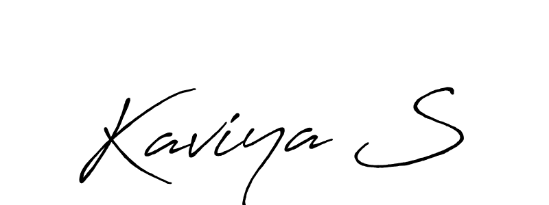 This is the best signature style for the Kaviya S name. Also you like these signature font (Antro_Vectra_Bolder). Mix name signature. Kaviya S signature style 7 images and pictures png