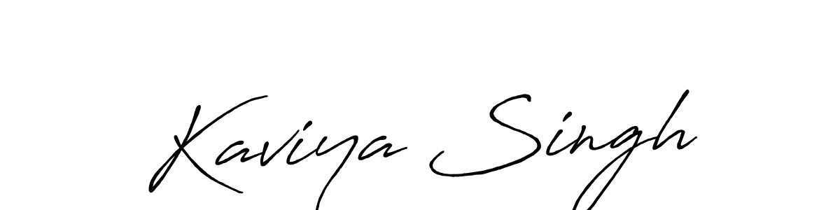 Also You can easily find your signature by using the search form. We will create Kaviya Singh name handwritten signature images for you free of cost using Antro_Vectra_Bolder sign style. Kaviya Singh signature style 7 images and pictures png