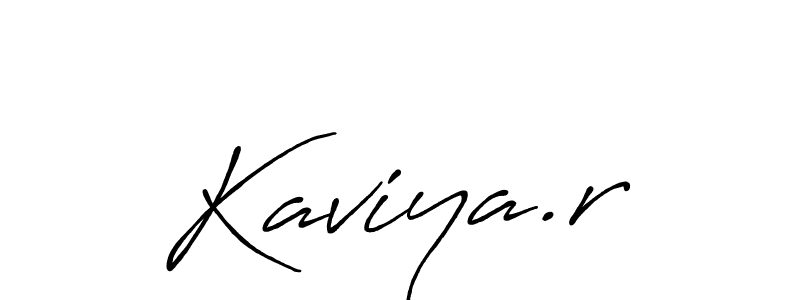 How to make Kaviya.r signature? Antro_Vectra_Bolder is a professional autograph style. Create handwritten signature for Kaviya.r name. Kaviya.r signature style 7 images and pictures png