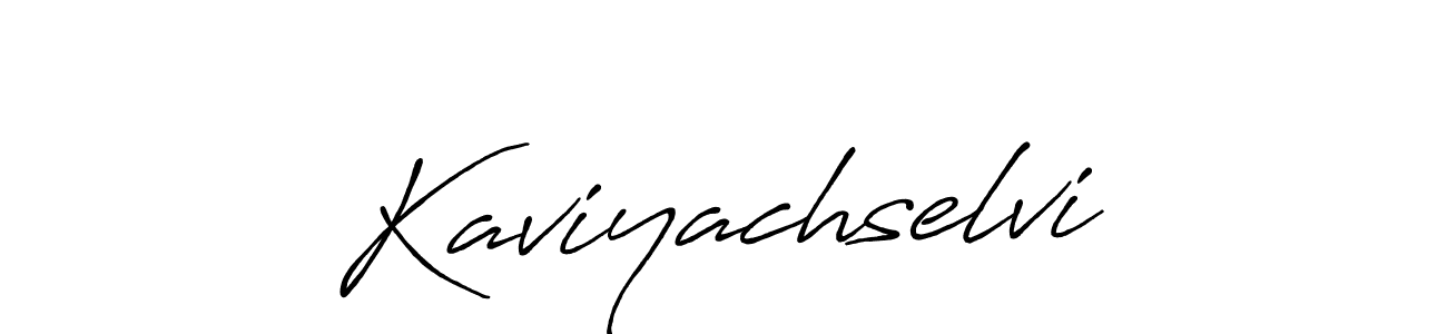 How to make Kaviyachselvi signature? Antro_Vectra_Bolder is a professional autograph style. Create handwritten signature for Kaviyachselvi name. Kaviyachselvi signature style 7 images and pictures png