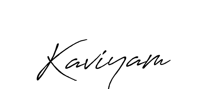 It looks lik you need a new signature style for name Kaviyam. Design unique handwritten (Antro_Vectra_Bolder) signature with our free signature maker in just a few clicks. Kaviyam signature style 7 images and pictures png