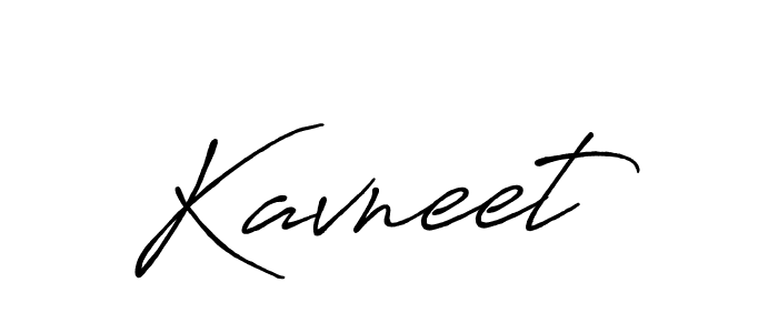 Create a beautiful signature design for name Kavneet. With this signature (Antro_Vectra_Bolder) fonts, you can make a handwritten signature for free. Kavneet signature style 7 images and pictures png