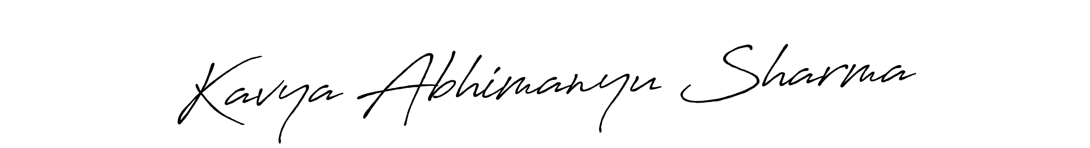 You can use this online signature creator to create a handwritten signature for the name Kavya Abhimanyu Sharma. This is the best online autograph maker. Kavya Abhimanyu Sharma signature style 7 images and pictures png