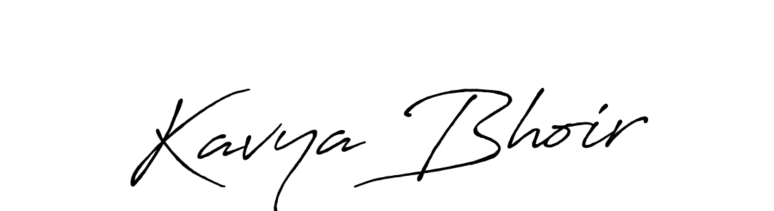 Make a beautiful signature design for name Kavya Bhoir. With this signature (Antro_Vectra_Bolder) style, you can create a handwritten signature for free. Kavya Bhoir signature style 7 images and pictures png