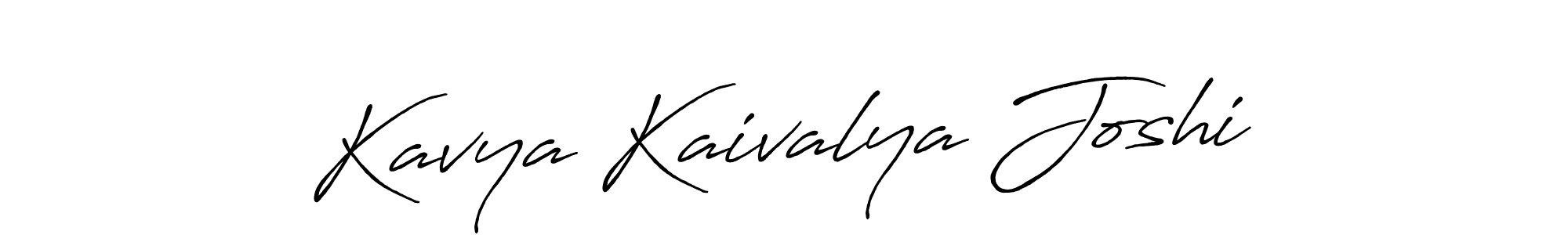 It looks lik you need a new signature style for name Kavya Kaivalya Joshi. Design unique handwritten (Antro_Vectra_Bolder) signature with our free signature maker in just a few clicks. Kavya Kaivalya Joshi signature style 7 images and pictures png