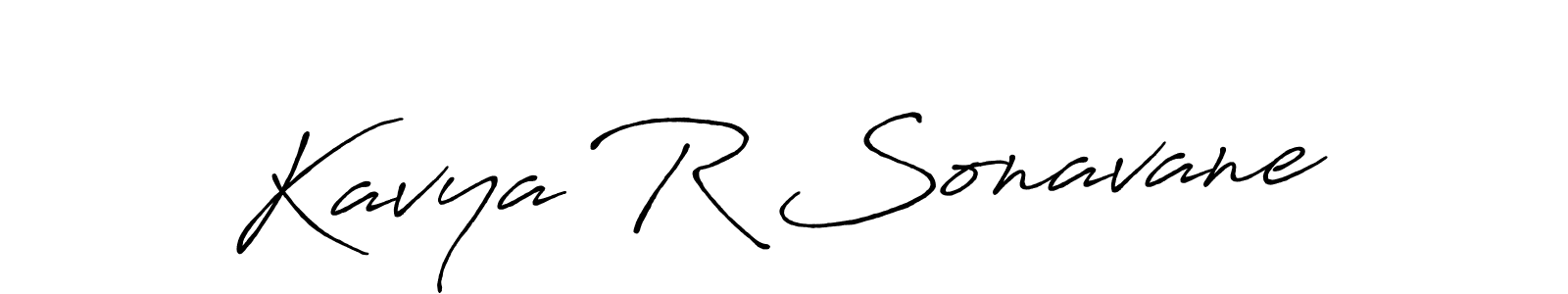 Here are the top 10 professional signature styles for the name Kavya R Sonavane. These are the best autograph styles you can use for your name. Kavya R Sonavane signature style 7 images and pictures png