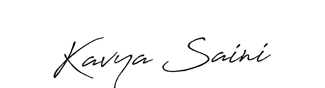 How to make Kavya Saini signature? Antro_Vectra_Bolder is a professional autograph style. Create handwritten signature for Kavya Saini name. Kavya Saini signature style 7 images and pictures png