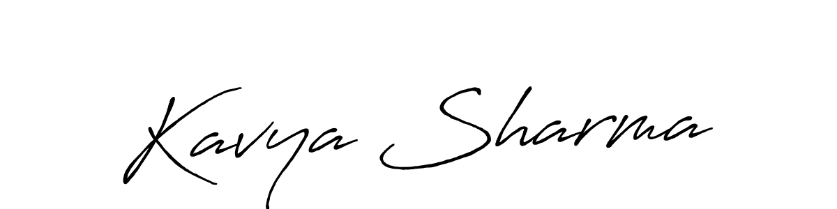 It looks lik you need a new signature style for name Kavya Sharma. Design unique handwritten (Antro_Vectra_Bolder) signature with our free signature maker in just a few clicks. Kavya Sharma signature style 7 images and pictures png