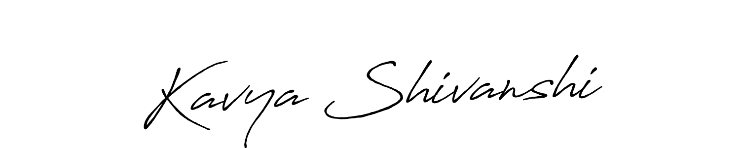 Kavya Shivanshi stylish signature style. Best Handwritten Sign (Antro_Vectra_Bolder) for my name. Handwritten Signature Collection Ideas for my name Kavya Shivanshi. Kavya Shivanshi signature style 7 images and pictures png