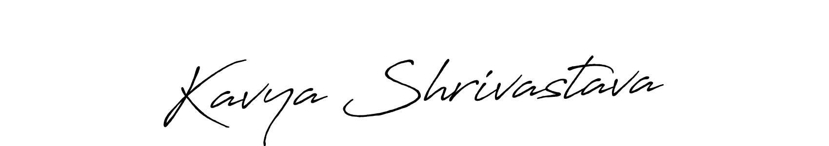 Kavya Shrivastava stylish signature style. Best Handwritten Sign (Antro_Vectra_Bolder) for my name. Handwritten Signature Collection Ideas for my name Kavya Shrivastava. Kavya Shrivastava signature style 7 images and pictures png