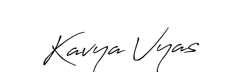 Make a beautiful signature design for name Kavya Vyas. Use this online signature maker to create a handwritten signature for free. Kavya Vyas signature style 7 images and pictures png