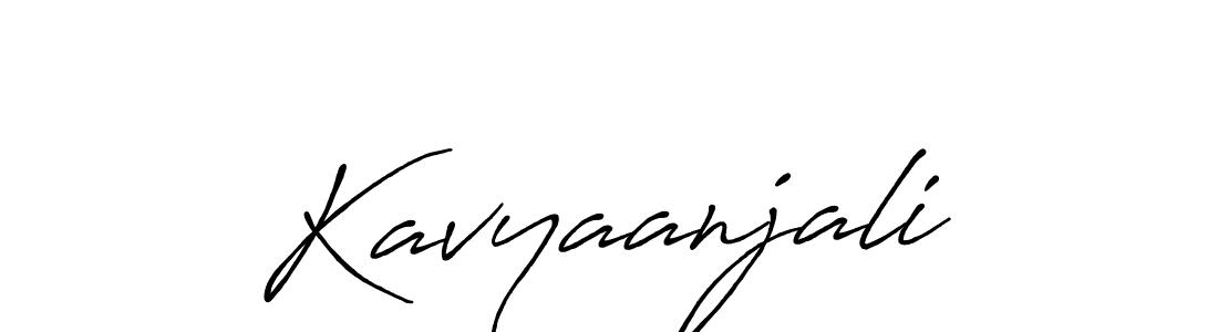 Kavyaanjali stylish signature style. Best Handwritten Sign (Antro_Vectra_Bolder) for my name. Handwritten Signature Collection Ideas for my name Kavyaanjali. Kavyaanjali signature style 7 images and pictures png