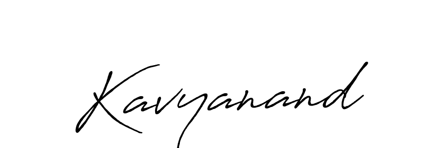 Kavyanand stylish signature style. Best Handwritten Sign (Antro_Vectra_Bolder) for my name. Handwritten Signature Collection Ideas for my name Kavyanand. Kavyanand signature style 7 images and pictures png