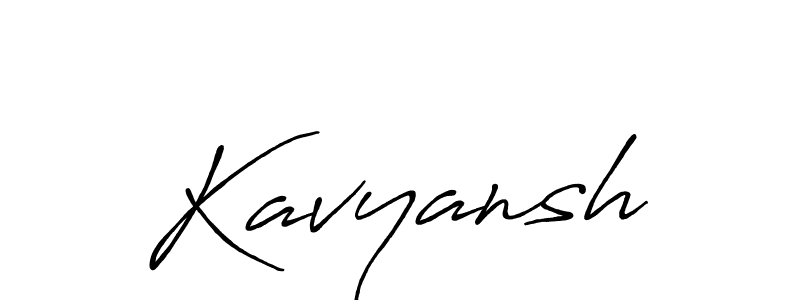Use a signature maker to create a handwritten signature online. With this signature software, you can design (Antro_Vectra_Bolder) your own signature for name Kavyansh. Kavyansh signature style 7 images and pictures png