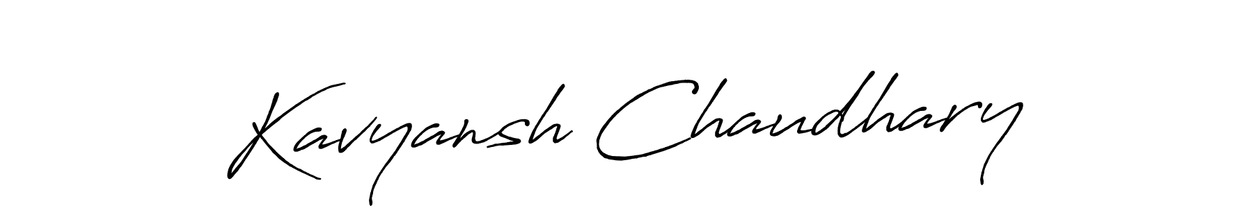 How to make Kavyansh Chaudhary signature? Antro_Vectra_Bolder is a professional autograph style. Create handwritten signature for Kavyansh Chaudhary name. Kavyansh Chaudhary signature style 7 images and pictures png