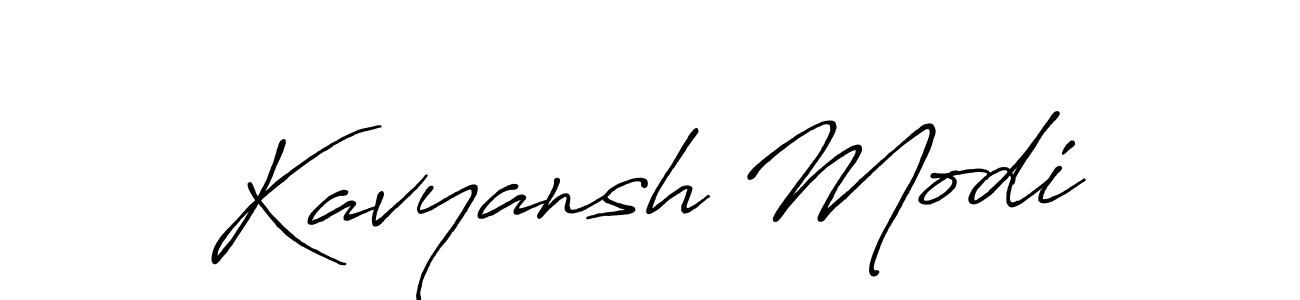 Kavyansh Modi stylish signature style. Best Handwritten Sign (Antro_Vectra_Bolder) for my name. Handwritten Signature Collection Ideas for my name Kavyansh Modi. Kavyansh Modi signature style 7 images and pictures png