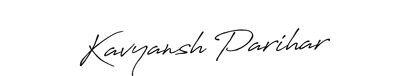 Use a signature maker to create a handwritten signature online. With this signature software, you can design (Antro_Vectra_Bolder) your own signature for name Kavyansh Parihar. Kavyansh Parihar signature style 7 images and pictures png