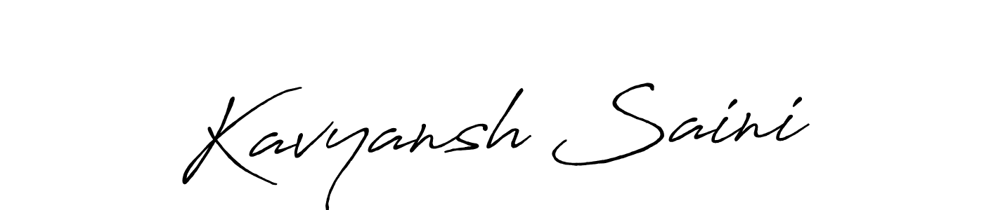 How to make Kavyansh Saini signature? Antro_Vectra_Bolder is a professional autograph style. Create handwritten signature for Kavyansh Saini name. Kavyansh Saini signature style 7 images and pictures png