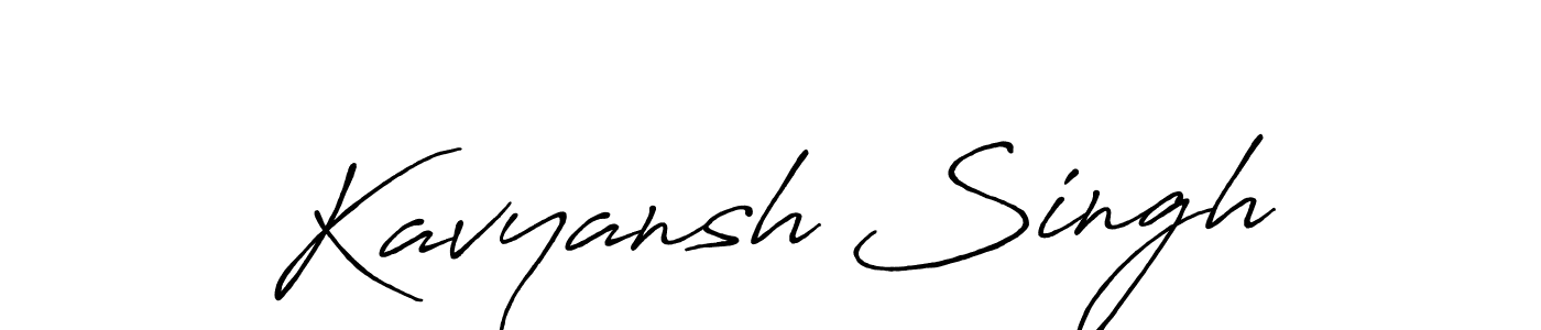 Antro_Vectra_Bolder is a professional signature style that is perfect for those who want to add a touch of class to their signature. It is also a great choice for those who want to make their signature more unique. Get Kavyansh Singh name to fancy signature for free. Kavyansh Singh signature style 7 images and pictures png