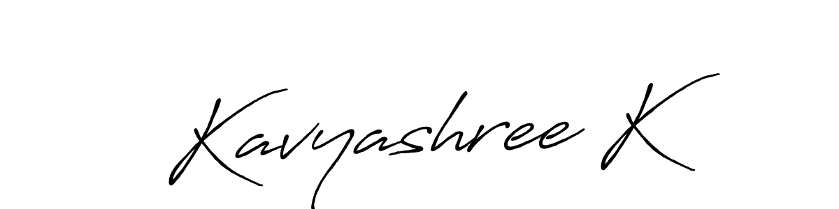 Also we have Kavyashree K name is the best signature style. Create professional handwritten signature collection using Antro_Vectra_Bolder autograph style. Kavyashree K signature style 7 images and pictures png