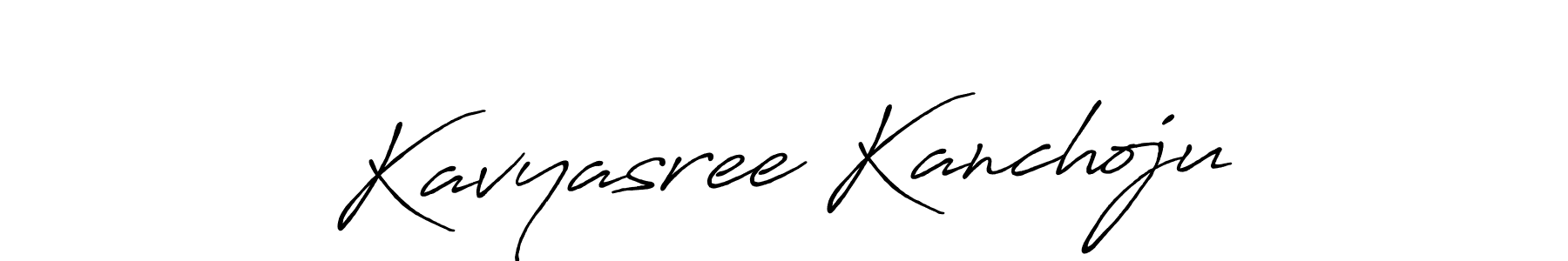 if you are searching for the best signature style for your name Kavyasree Kanchoju. so please give up your signature search. here we have designed multiple signature styles  using Antro_Vectra_Bolder. Kavyasree Kanchoju signature style 7 images and pictures png