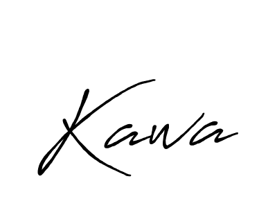 if you are searching for the best signature style for your name Kawa. so please give up your signature search. here we have designed multiple signature styles  using Antro_Vectra_Bolder. Kawa signature style 7 images and pictures png