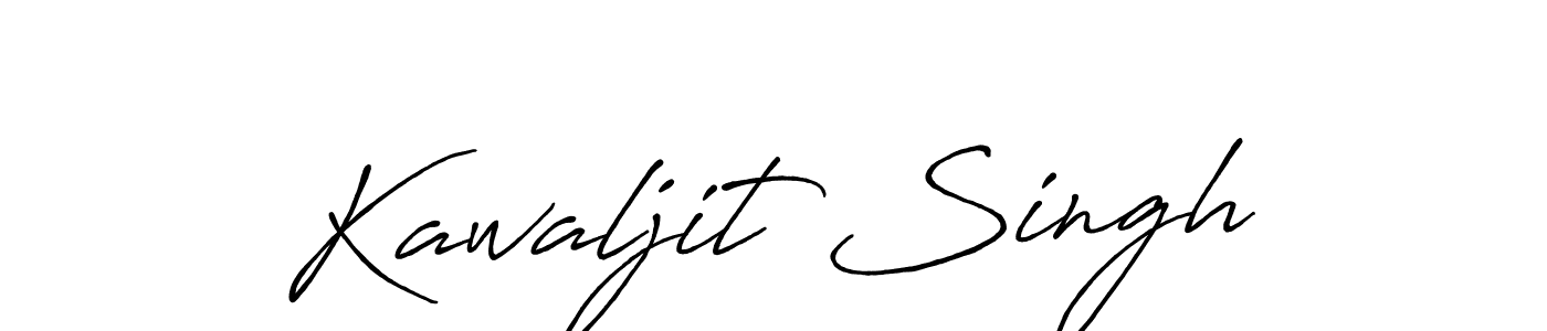 Create a beautiful signature design for name Kawaljit Singh. With this signature (Antro_Vectra_Bolder) fonts, you can make a handwritten signature for free. Kawaljit Singh signature style 7 images and pictures png