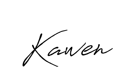 Also we have Kawen name is the best signature style. Create professional handwritten signature collection using Antro_Vectra_Bolder autograph style. Kawen signature style 7 images and pictures png