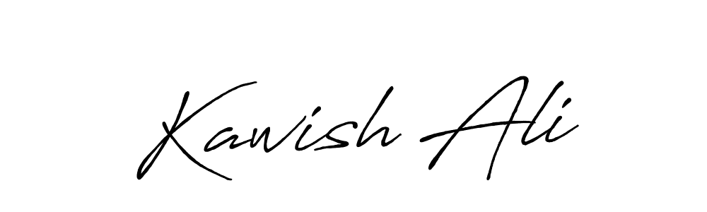 Also we have Kawish Ali name is the best signature style. Create professional handwritten signature collection using Antro_Vectra_Bolder autograph style. Kawish Ali signature style 7 images and pictures png