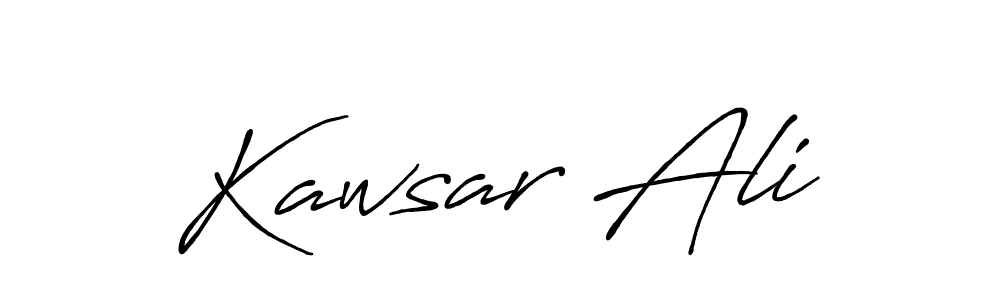 Design your own signature with our free online signature maker. With this signature software, you can create a handwritten (Antro_Vectra_Bolder) signature for name Kawsar Ali. Kawsar Ali signature style 7 images and pictures png