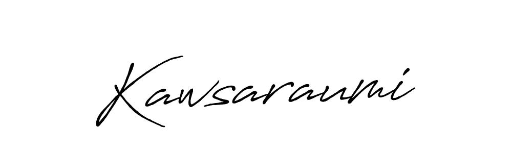 Similarly Antro_Vectra_Bolder is the best handwritten signature design. Signature creator online .You can use it as an online autograph creator for name Kawsaraumi. Kawsaraumi signature style 7 images and pictures png