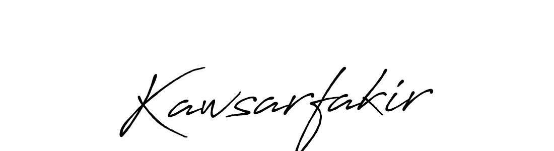 It looks lik you need a new signature style for name Kawsarfakir. Design unique handwritten (Antro_Vectra_Bolder) signature with our free signature maker in just a few clicks. Kawsarfakir signature style 7 images and pictures png