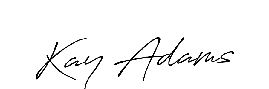 The best way (Antro_Vectra_Bolder) to make a short signature is to pick only two or three words in your name. The name Kay Adams include a total of six letters. For converting this name. Kay Adams signature style 7 images and pictures png