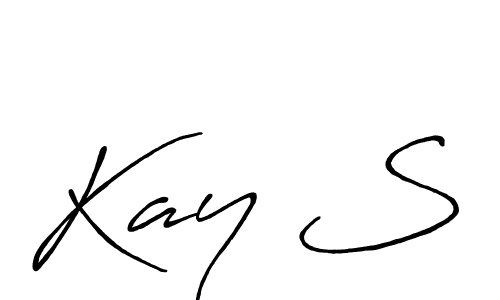 if you are searching for the best signature style for your name Kay S. so please give up your signature search. here we have designed multiple signature styles  using Antro_Vectra_Bolder. Kay S signature style 7 images and pictures png