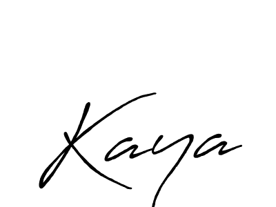 Use a signature maker to create a handwritten signature online. With this signature software, you can design (Antro_Vectra_Bolder) your own signature for name Kaya. Kaya signature style 7 images and pictures png