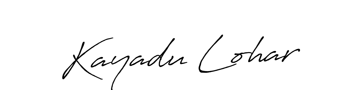 It looks lik you need a new signature style for name Kayadu Lohar. Design unique handwritten (Antro_Vectra_Bolder) signature with our free signature maker in just a few clicks. Kayadu Lohar signature style 7 images and pictures png