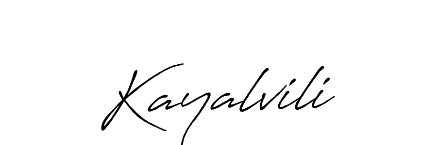 Make a beautiful signature design for name Kayalvili. With this signature (Antro_Vectra_Bolder) style, you can create a handwritten signature for free. Kayalvili signature style 7 images and pictures png