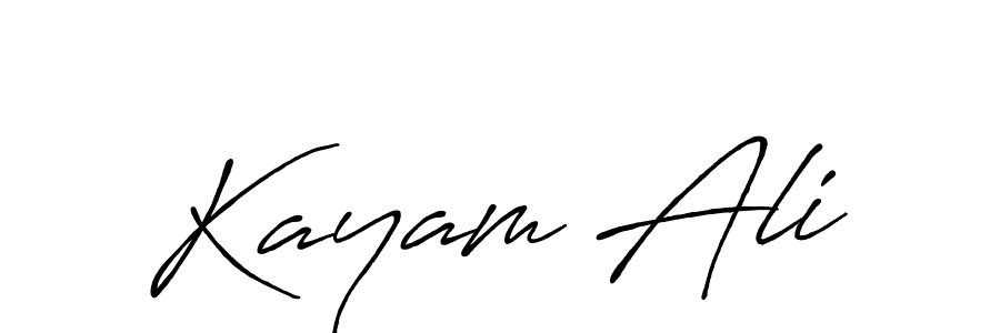 How to make Kayam Ali signature? Antro_Vectra_Bolder is a professional autograph style. Create handwritten signature for Kayam Ali name. Kayam Ali signature style 7 images and pictures png