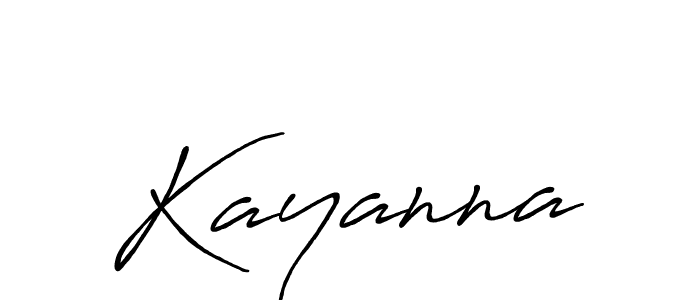 Kayanna stylish signature style. Best Handwritten Sign (Antro_Vectra_Bolder) for my name. Handwritten Signature Collection Ideas for my name Kayanna. Kayanna signature style 7 images and pictures png