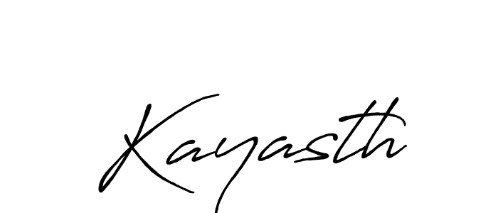 How to make Kayasth name signature. Use Antro_Vectra_Bolder style for creating short signs online. This is the latest handwritten sign. Kayasth signature style 7 images and pictures png