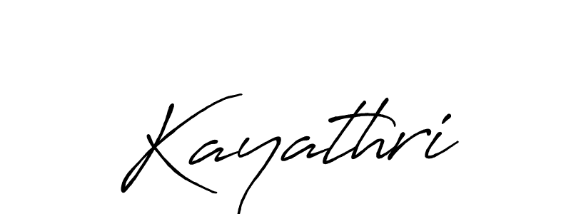 Create a beautiful signature design for name Kayathri. With this signature (Antro_Vectra_Bolder) fonts, you can make a handwritten signature for free. Kayathri signature style 7 images and pictures png