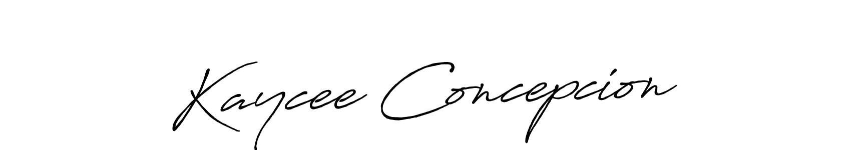 Also we have Kaycee Concepcion name is the best signature style. Create professional handwritten signature collection using Antro_Vectra_Bolder autograph style. Kaycee Concepcion signature style 7 images and pictures png