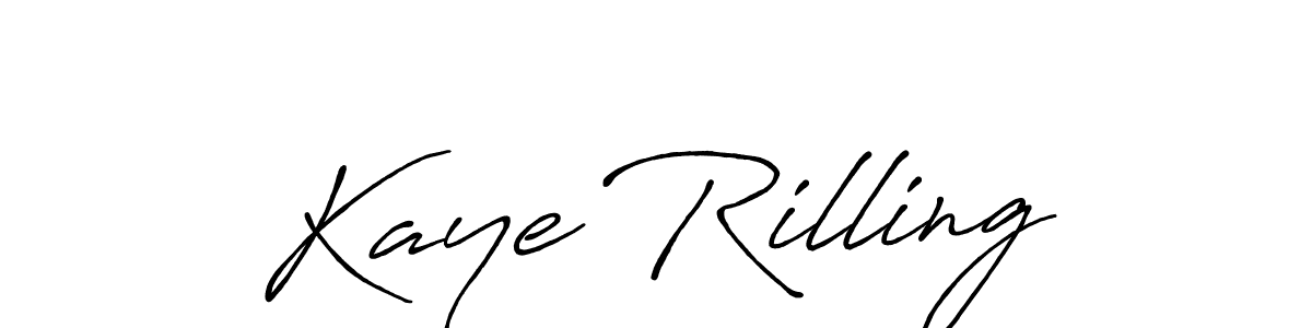 Antro_Vectra_Bolder is a professional signature style that is perfect for those who want to add a touch of class to their signature. It is also a great choice for those who want to make their signature more unique. Get Kaye Rilling name to fancy signature for free. Kaye Rilling signature style 7 images and pictures png