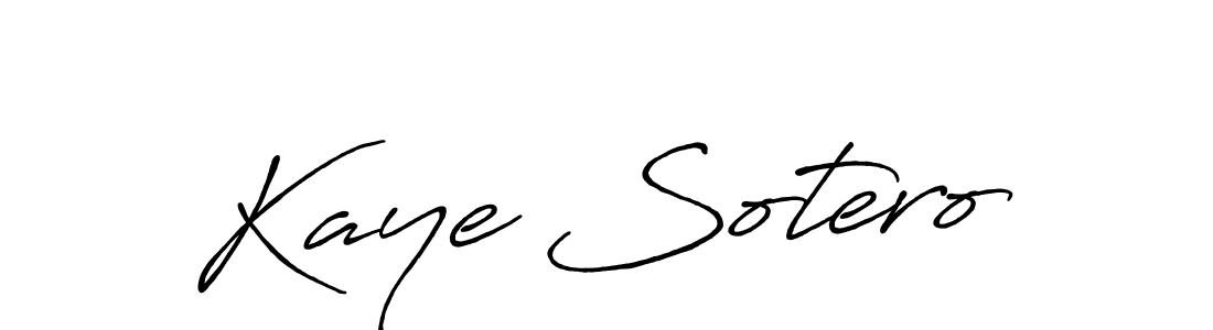Also You can easily find your signature by using the search form. We will create Kaye Sotero name handwritten signature images for you free of cost using Antro_Vectra_Bolder sign style. Kaye Sotero signature style 7 images and pictures png