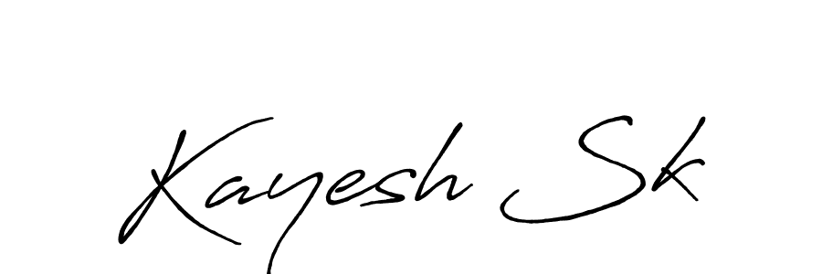 You should practise on your own different ways (Antro_Vectra_Bolder) to write your name (Kayesh Sk) in signature. don't let someone else do it for you. Kayesh Sk signature style 7 images and pictures png